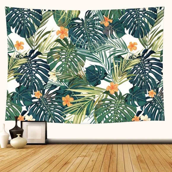 NWT Monstera Leaf Tapestry - Picture 1 of 2